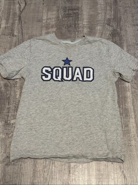 Youth SQUAD Graphic Tee in Light Heather Gray